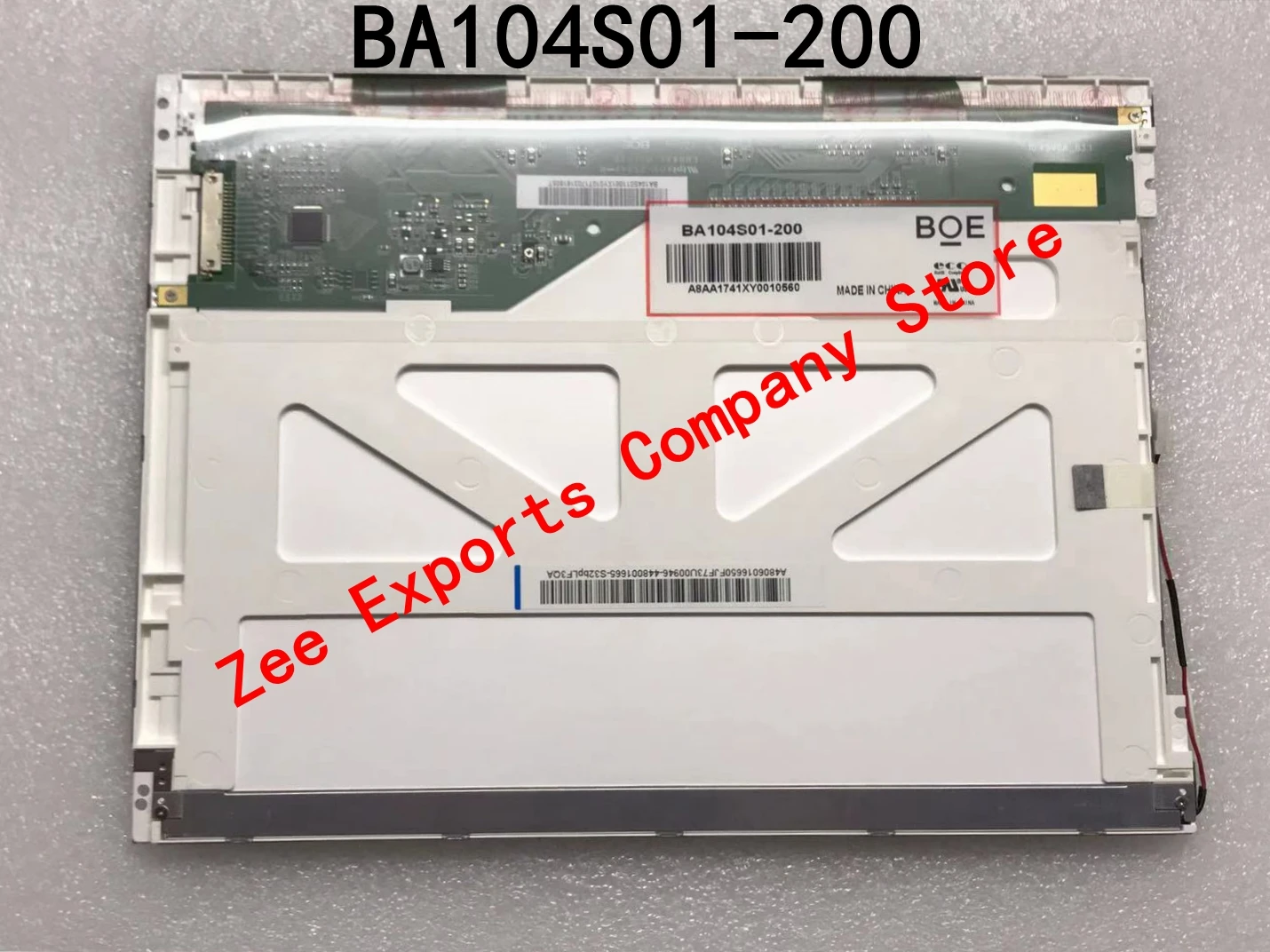 BA104S01-200 BA104S01-100 TM104SDH01 TS104SAALC01-00 10.4 Inch Original LCD Screen Display Panel 100% Tested for Shipping