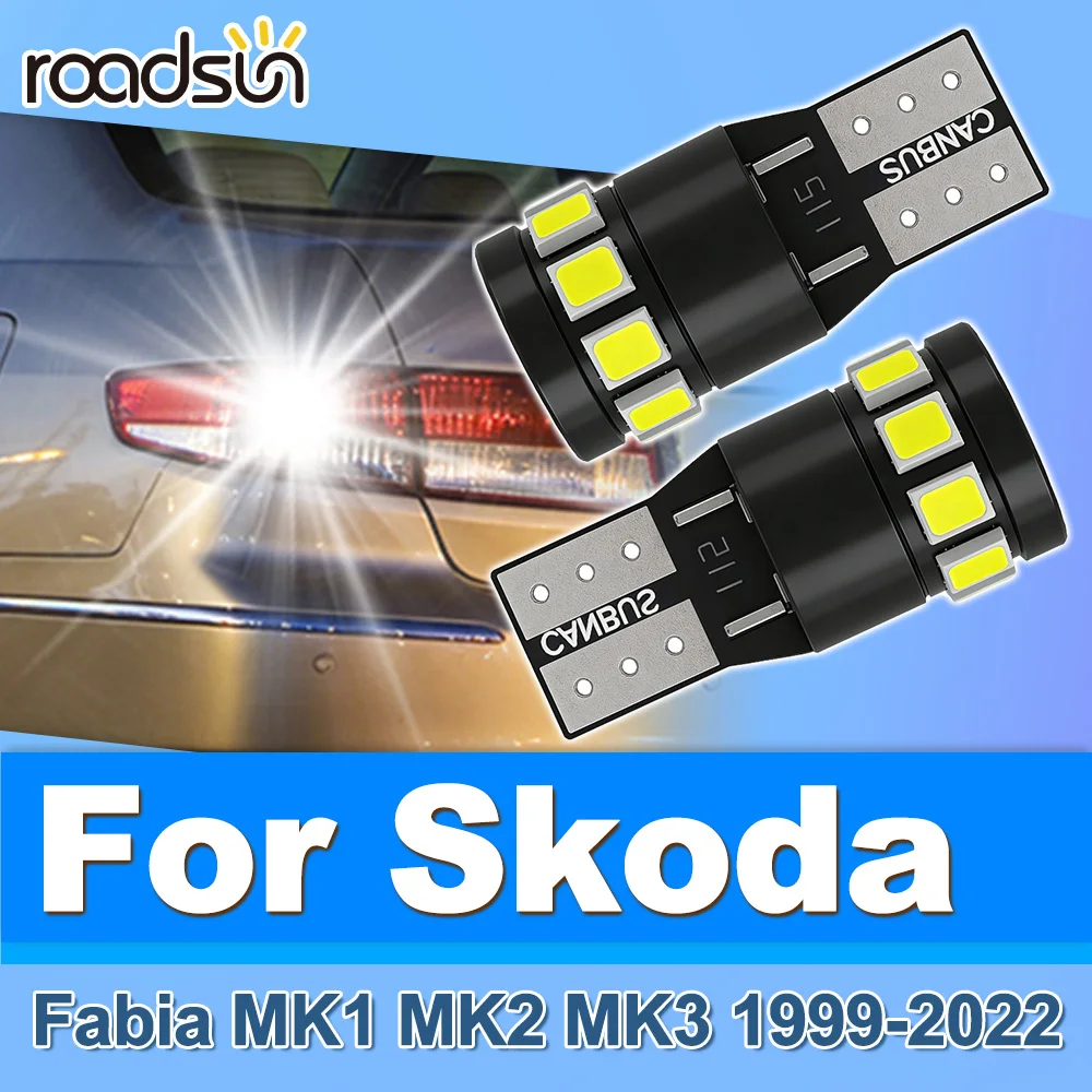 

Roadsun Canbus LED License Plate Lamps Parking Lights For Skoda Fabia MK1 MK2 MK3 1999 2000 2001 2002 2003 2004 2005 2006-2022