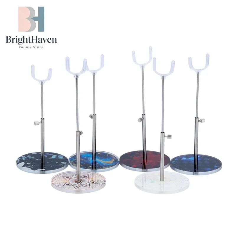 Doll Clear Acrylic Adjustable Standing Extendable Bracket Patterned Base Bracket Doll Available Display Stand Accessorie B.H