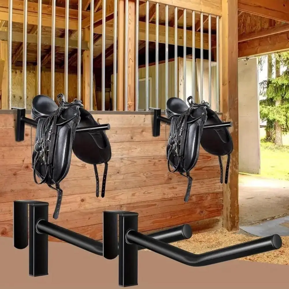 Saddle Storage Rack Portable Horse Saddle Rack No Drill Removable Hanger Stall Wall Door Mounted Western English Saddle Storage