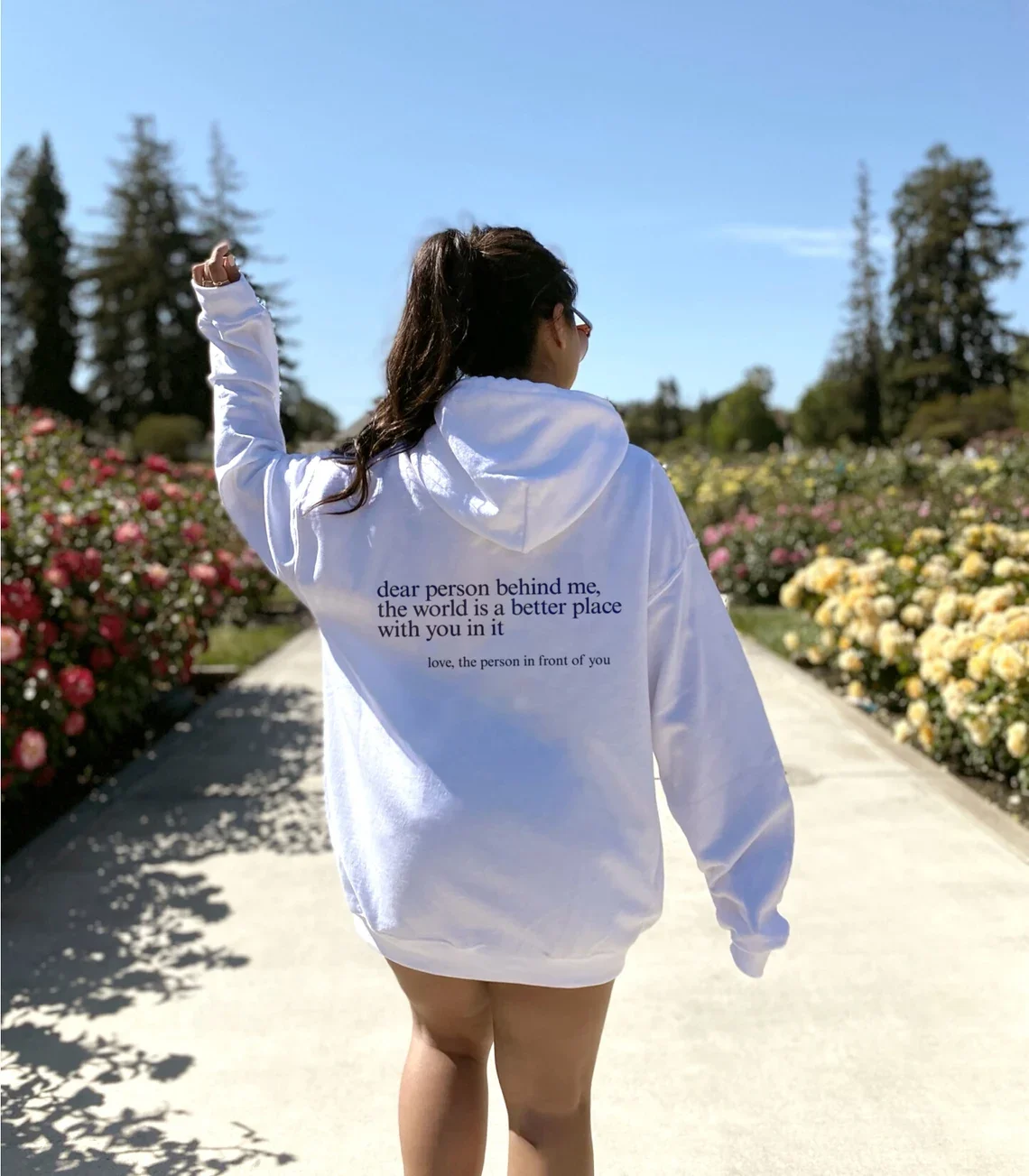 

Sugarbaby Dear Person Behind Me Забавная градиная толстовка с капюшоном Эстетическая толстовка с длинными рукавами Модный хлопковый свитер Весенне-осенний наряд