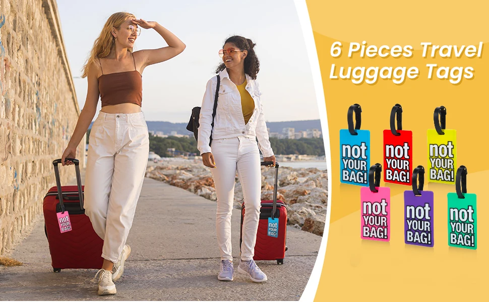 Creatieve Engelse Letters Pvc Zacht Rubber Bagagelabels Reisaccessoires Bagagelabels Koffers Rugzakken Hangende Tags