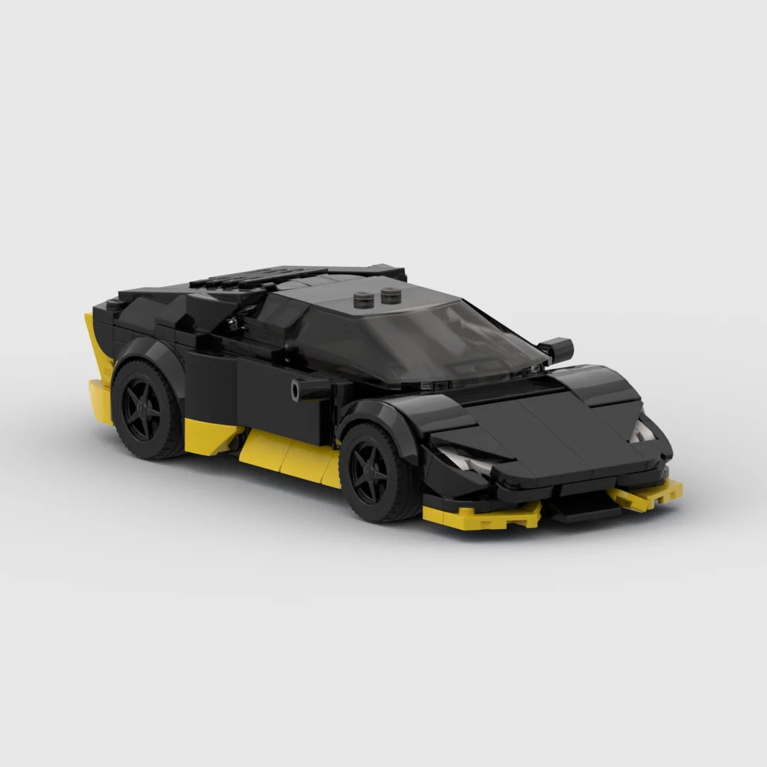 The new MOC Lambo Hurricane building blocks Speed Champion Racer sports car model Creative Garage Toys for Boys Gifts