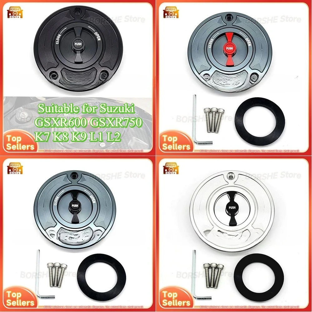 2026 مناسبة لسوزوكي GSXR600 GSXR750 K7 K8 K9 L1 L2 غطاء خزان الوقود الإفراج السريع استبدال غطاء ل صغير R المتوسطة R