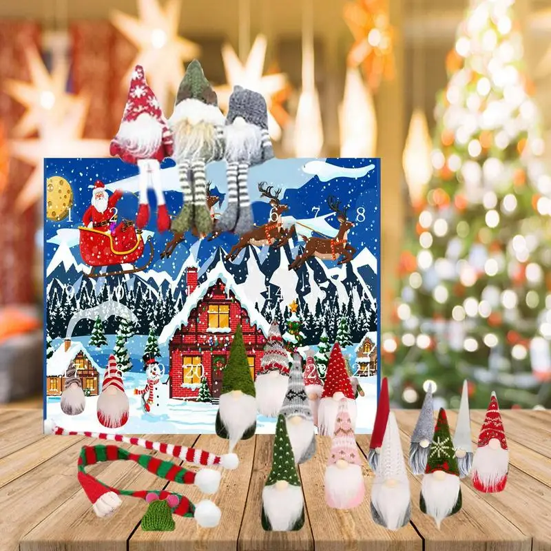 Weihnachts Countdown Kalender für Kinder 24 Tage Gnom Puppe Weihnachten Advents kalender Mehrzweck Strumpf Stuffers Weihnachts geschenke