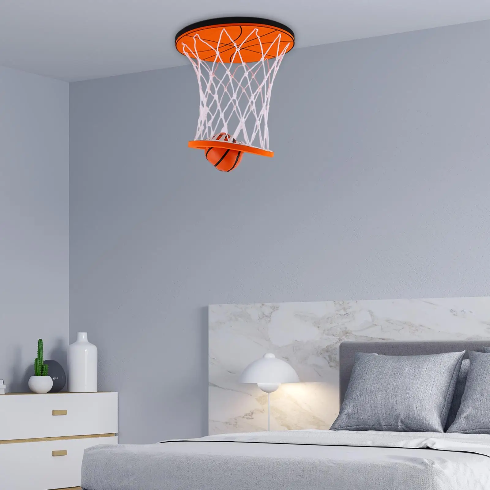 Indoor Ceiling Sports Games Mini Basketball Hoop Educational Toy Sport Traning Toys for Home Ceiling Playroom Office Children