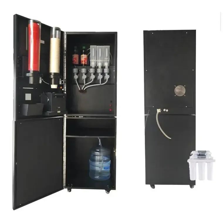 50ST(3+2) Instant coffee machine commercial ice juice vending machine coffee vending machine automatic coffee dispenser image 2