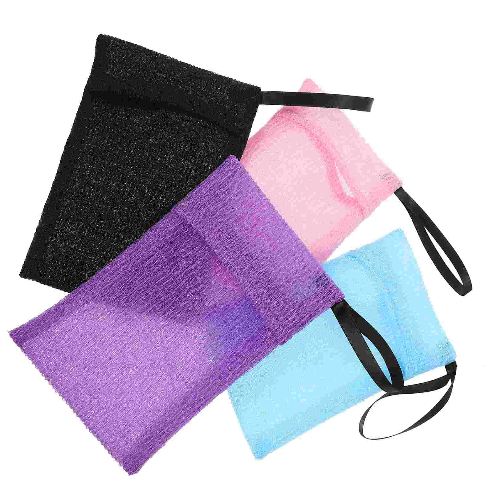 

4pcs Soap Storage Bags Shower Soap Bags Exfoliating Soap Pouch Hanging Pouch for Soap soap bar pouch shampoo bar bag