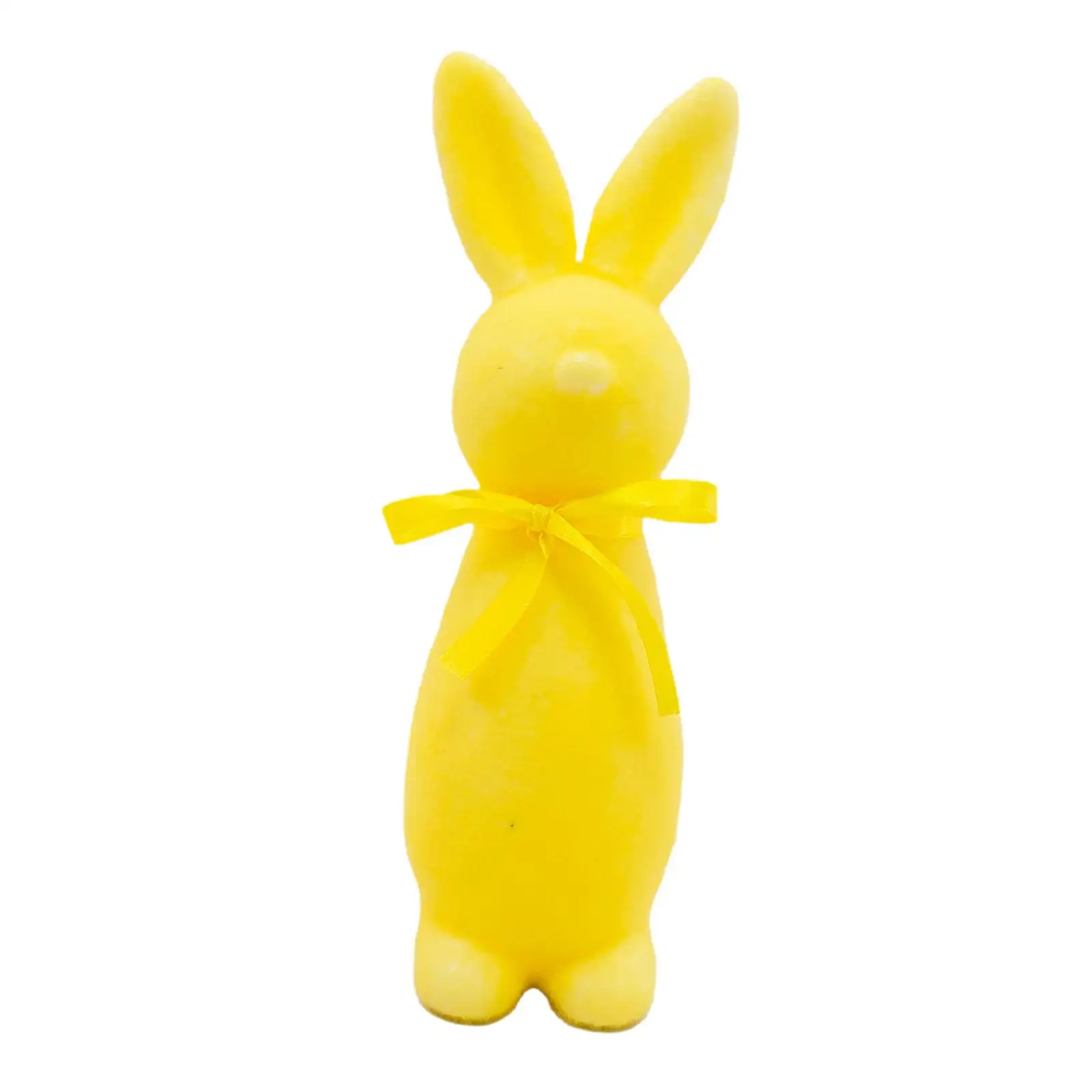 Decorative Easter Bunny Figurine Premium Foam Miniatures for Dollhouse Living Room Table Centerpiece Shelf Ornament