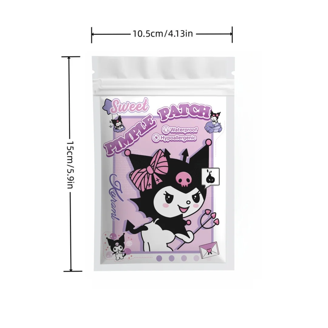 125PCS Hello Kitty Cute Face Stickers, Hydrocolloid Pimple Patches for Invisible Blemish Concealing