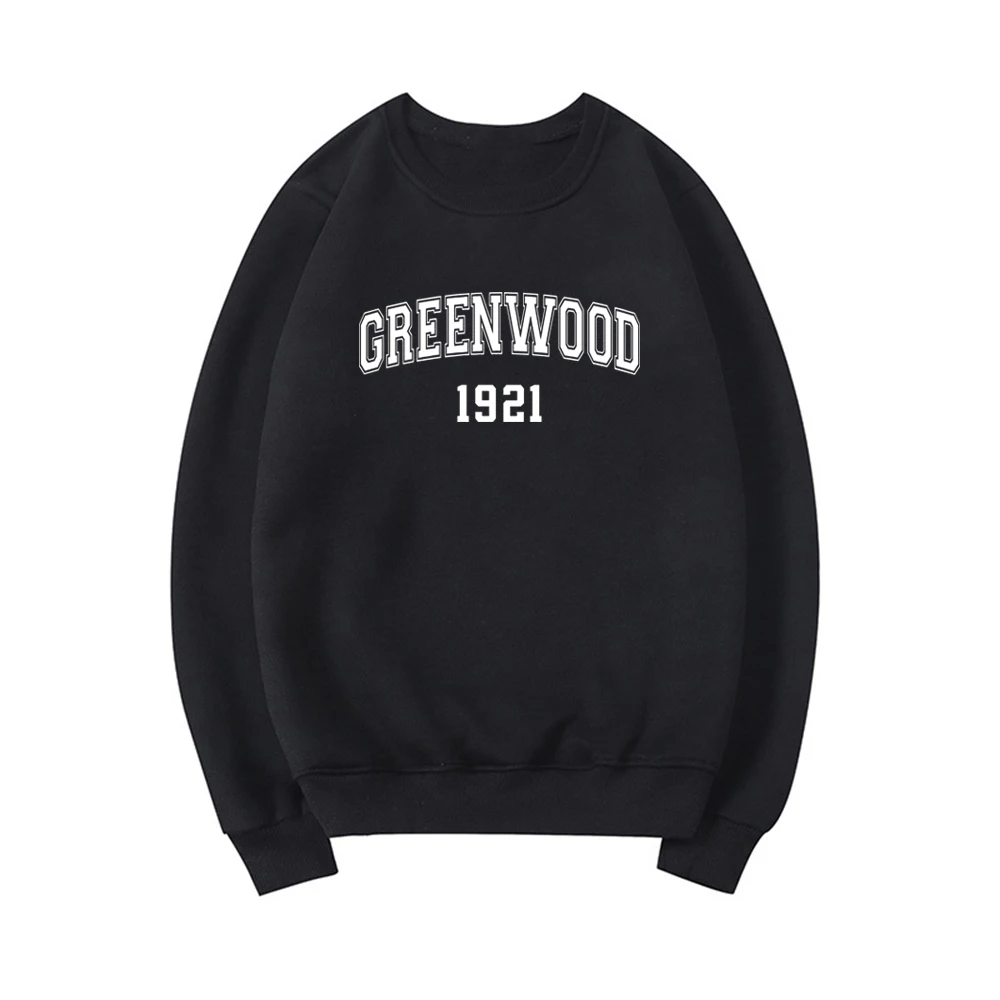 Greenwood 1921 Black Wall Street Centennial Sweatshirt African American Black History Unisex Pullovers Black Lives Matter Hoodie