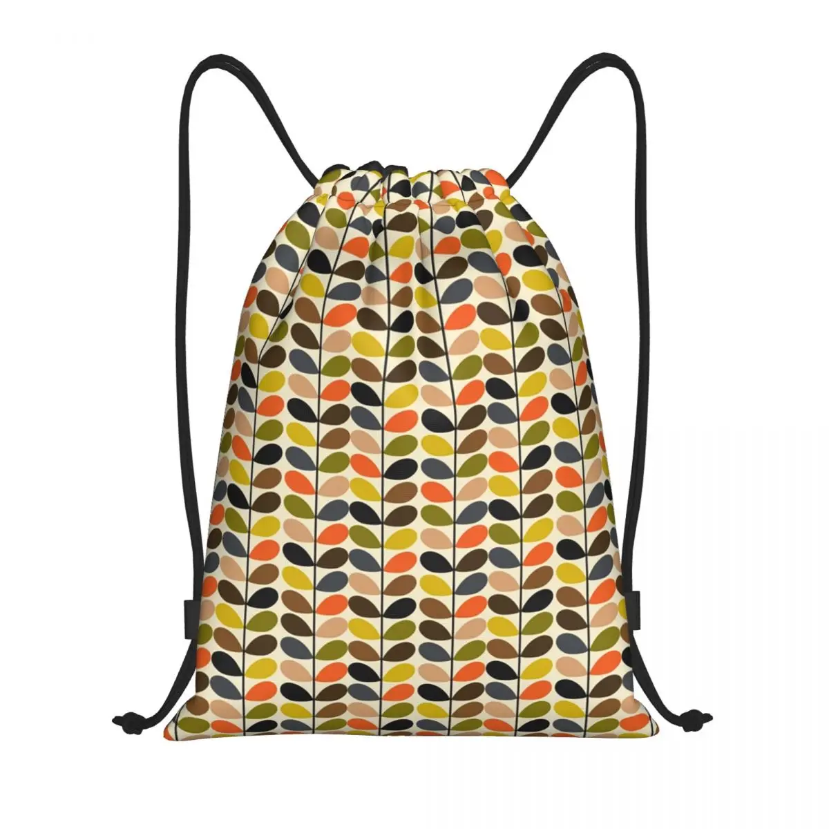 Orla Kiely Drawstring Bags Women Men Foldable Sports Gym Sackpack Scandinavian Multi-stemmed Flower Training Storage Backpacks