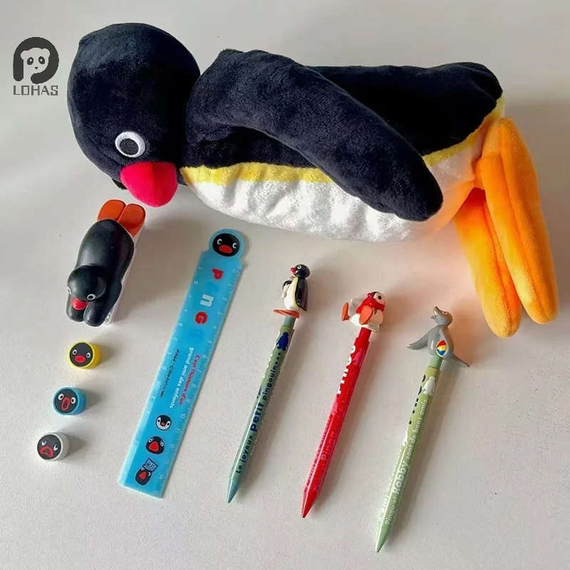 1 قطعة الكرتون لطيف البطريق أفخم مقلمة سعة كبيرة الطلاب لوازم مكتبية حقيبة التخزين الهدايا