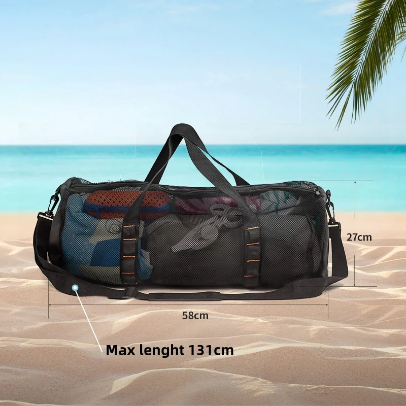 New Free Diving Fins Bag Diving Gear Bag Beach Net Bag for Swimming Surfing Diving Breathable Gym Bag for Men & Women Travel Bag