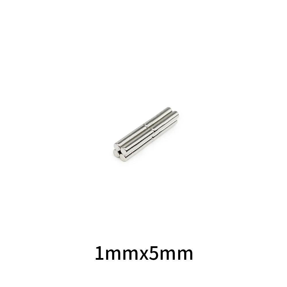 Imán de neodimio superpotente para electrónica de campo de sonido, bloque N35 NdFeB, 50-2000 piezas, 1x5mm x 5mm