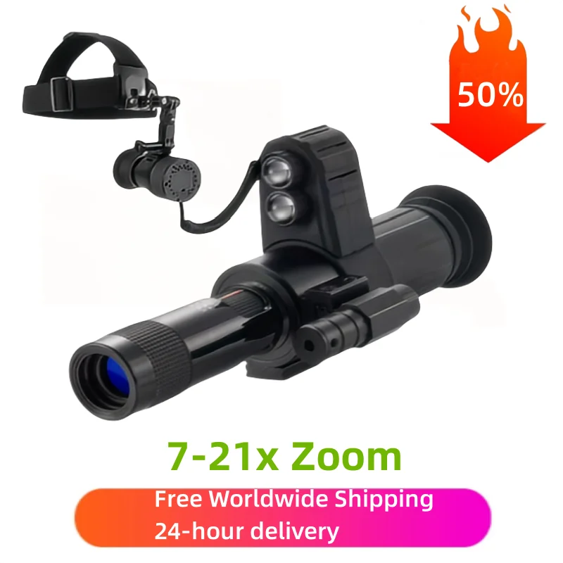 Night viewer for night hunting Cursor Aiming Infrared Monocular Night Vision Device Tactical Search Sighting IR Goggle Telescope