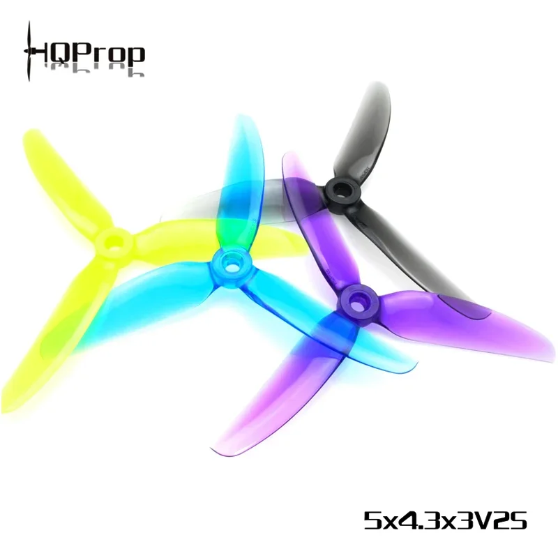 6 Đôi 12 HQPROP 5X4.3X3V2S 5043 3 Lưỡi Dao Máy Tính Cánh Quạt Cho RC FPV Freestyle 5Inch Lái Thay Thế tự Làm Các Bộ Phận