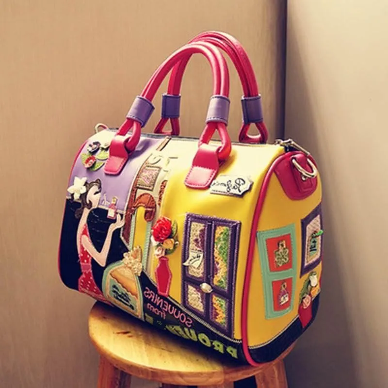 

Суперкачественная итальянская женская сумка через плечо Boston Tote, повседневная матовая сумка на одно плечо для женщин с боковыми карманами