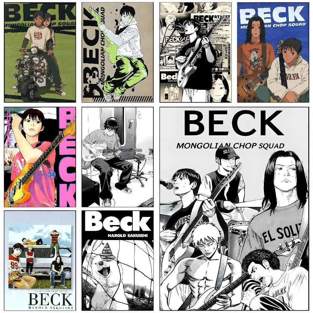 Póster de anime B-Beck Mongolian Chop Squad, calcomanía artística HD impermeable para pared, impresión autoadhesiva. Decoración estética de la habitación del hogar para vivir