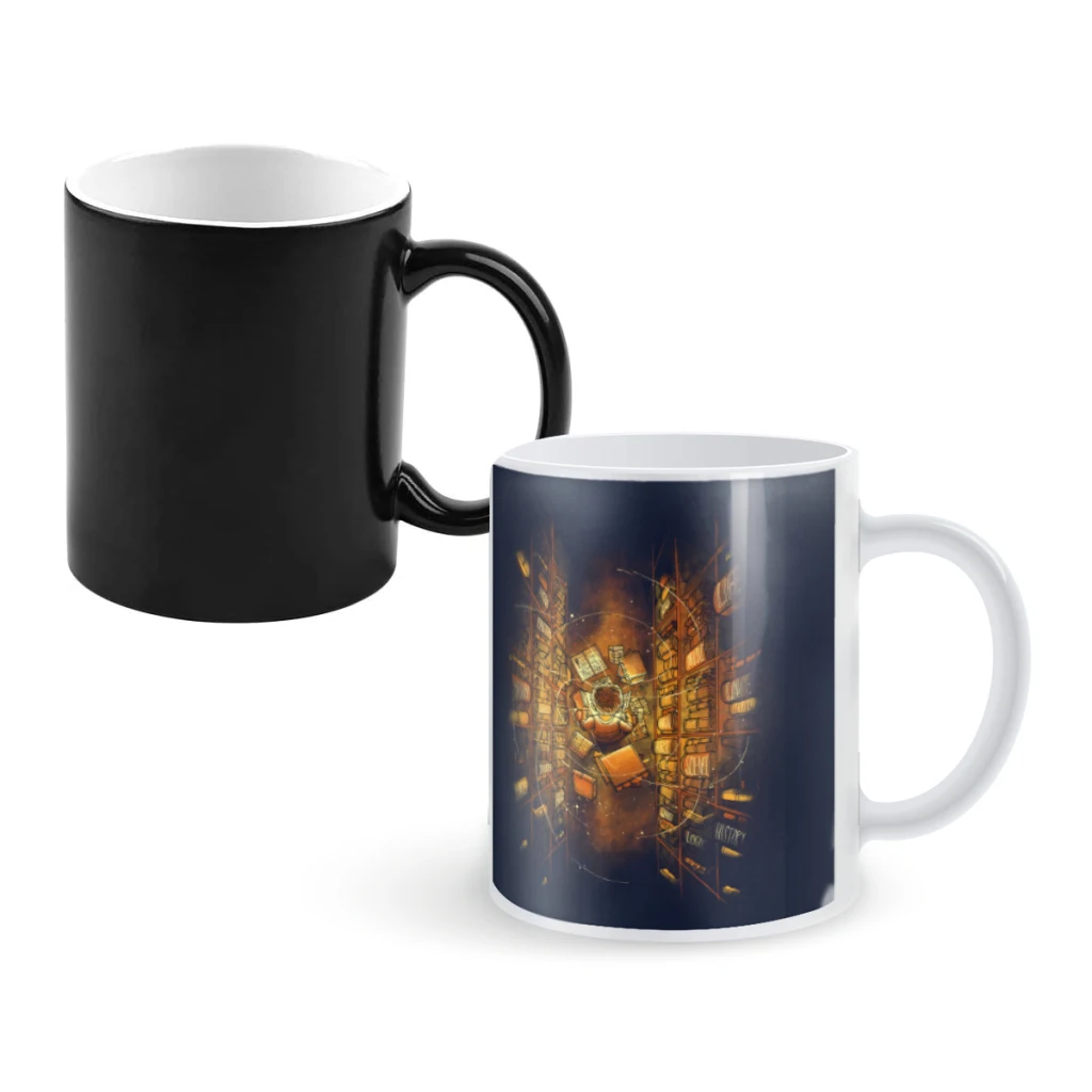 

The Gift Of KnowledgeCoffee Mugs And Mug Creative Color Change Tea Cup Ceramic Milk Cups Novelty Gifts