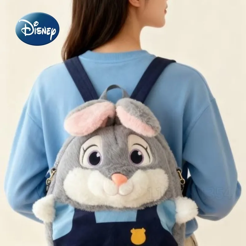 Plecak pluszowy Disney Judy Nick, kreskówkowy, uroczy plecak dla dzieci, modny plecak szkolny 3D, wysoka jakość