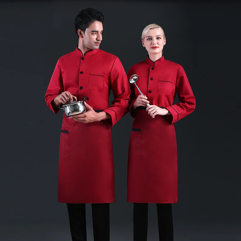 c379-kitchen-work-wear-bakery-cooking-tops-adult-cook-workwear-chef-uniform-white-shirt-double-breasted-chef-jacket
