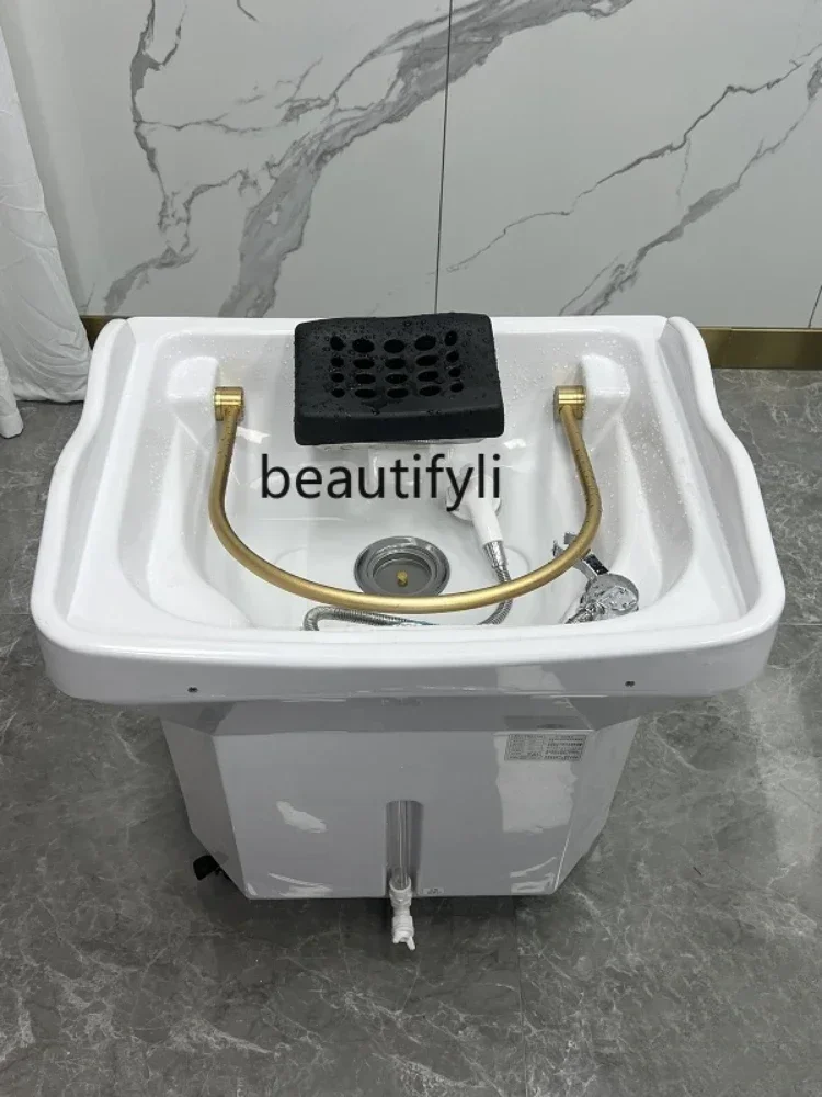 Basin Beauty Salon Dedicated Ear Cleaning Hair Care Head Treatment Shop with Water Circulation Fumigation Head Treatment Bed