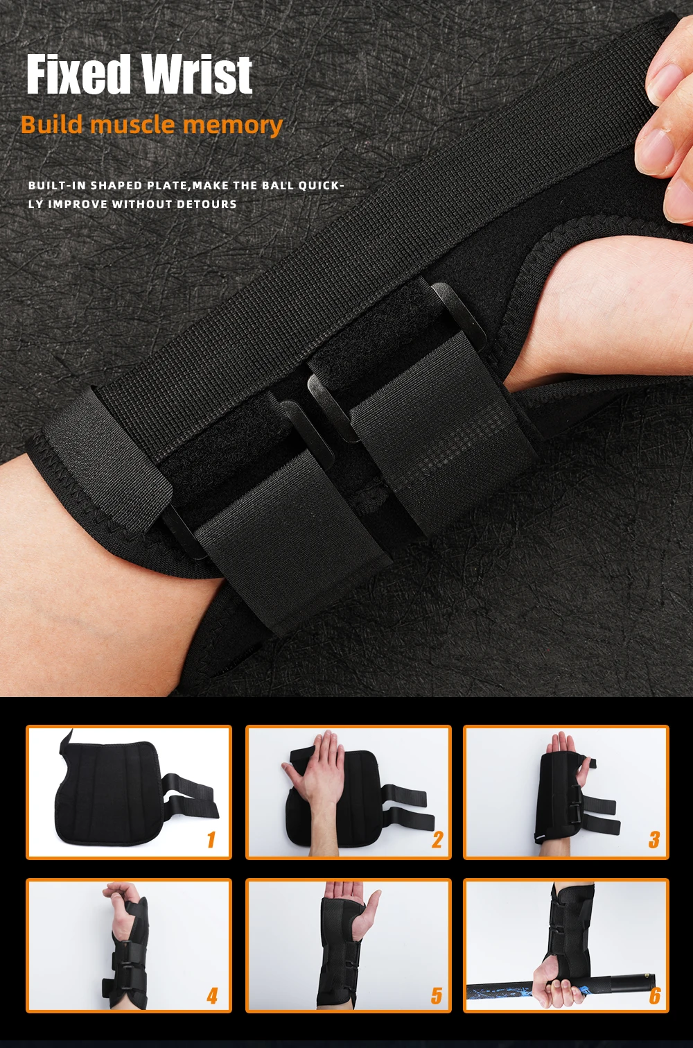 Billard-Trainingshilfe, elastischer Stoff, verstellbare Arm-/Handgelenkstütze, für linke/rechte Hand, zum Üben von Billard- und Snooker-Schlägen, CRICAL – Detail 11