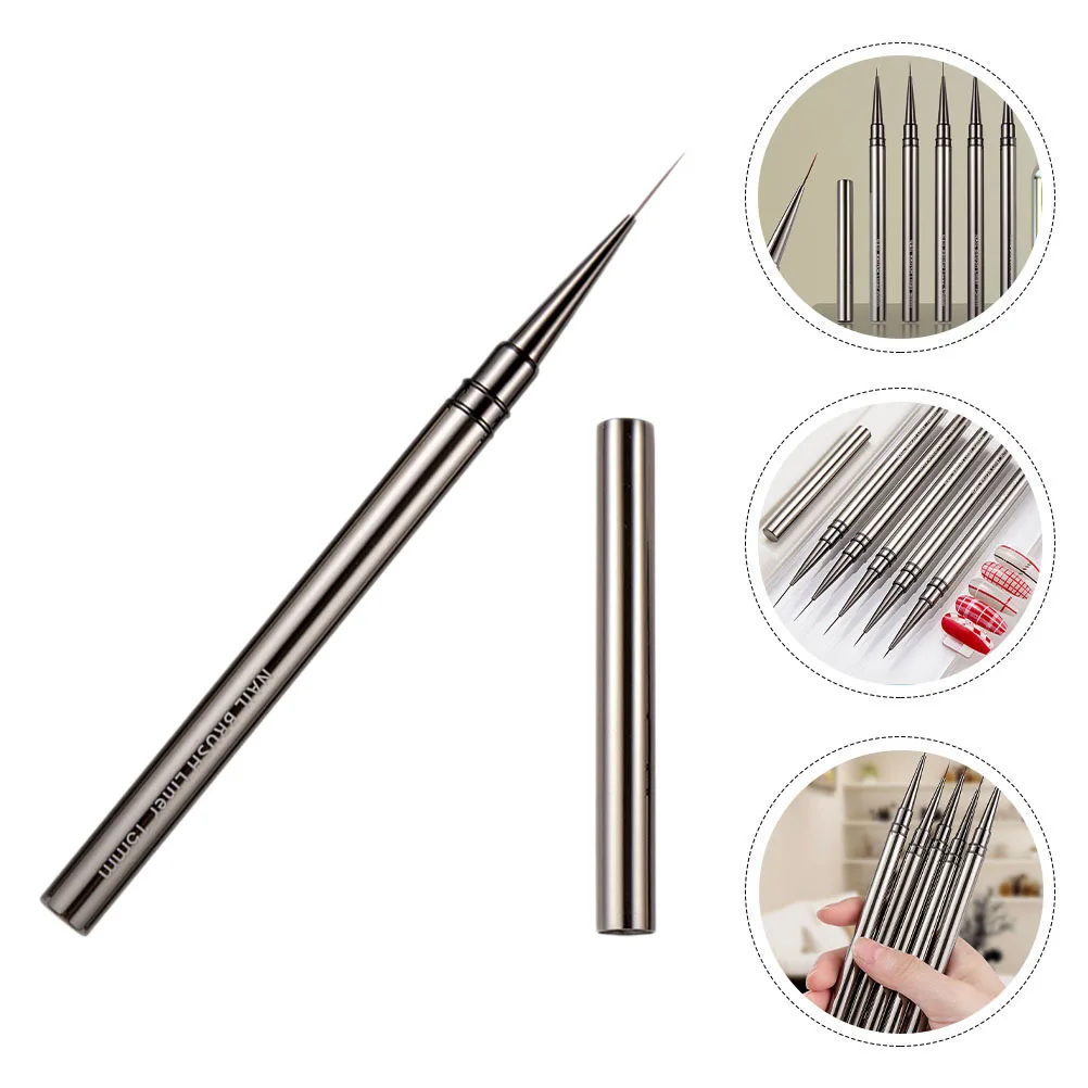 Ultra Fine Liner Nail Art Pinsel für Maniküre Malerei Detailliertes Design Glatte Anwendung Nail Art Supplies Salon Tools