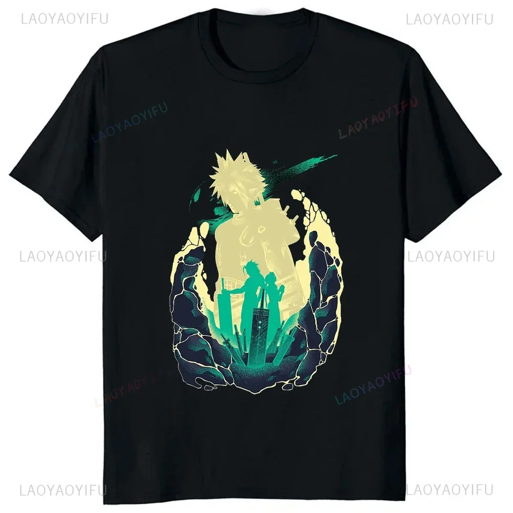 

Graphic Men's Cotton T-Shirt Anime Hipster Short Sleeve T-shirt