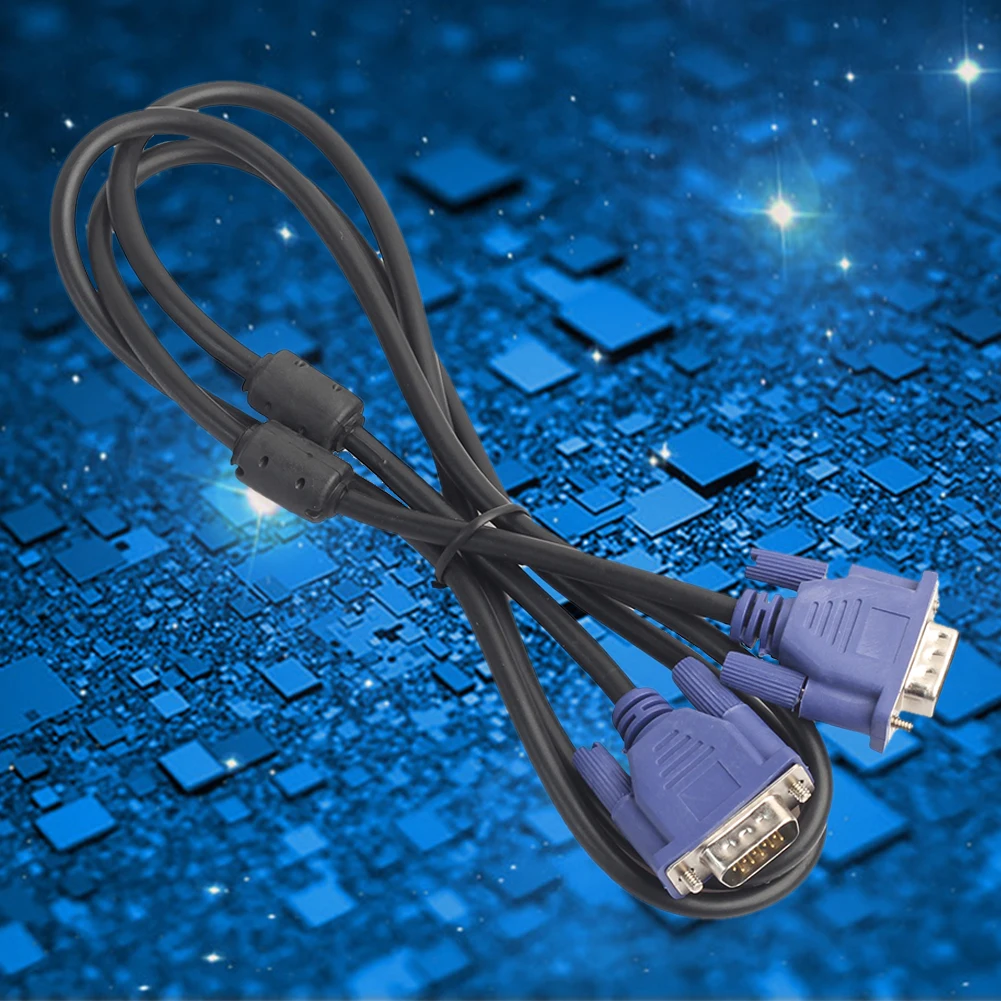 

4.9/9.8/16.4ft Monitor Video Adapter Cable Extension Cable Male To Male Metal-Plated VGA Extension Cable for Laptop PC Projector