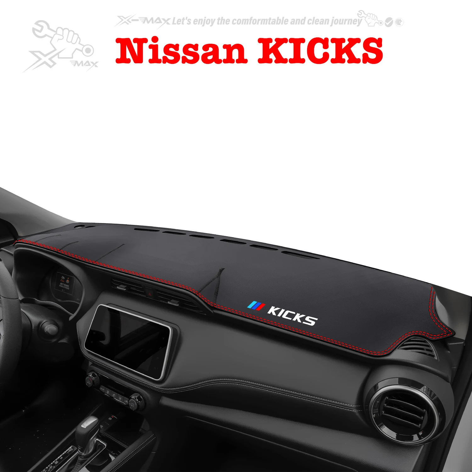 

Left-hand Drive Car Dashboard Mat For Nissan KICKS 2017-2024 Light Blocking Pad Center Console Dash Mat Sunshield Protector