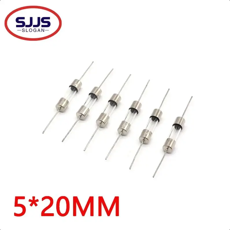 【10PCS】5*20mm Axial Glass Fuse Fast Blow 250V With Lead Wire 5*20 F 0.5 1 2A 3A 3.15A 4A 5A 6.3A 8A 10A 12A 15A The fuse tube