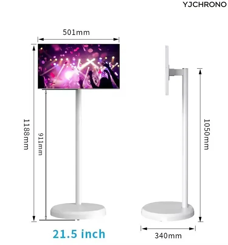 

21.5 Inch 4K Smart TV with Stand and Battery Android 13 Incell Touchscreen 4GB+64GB/6GB+128GB Outdoor Live TV Hairdressing Stool