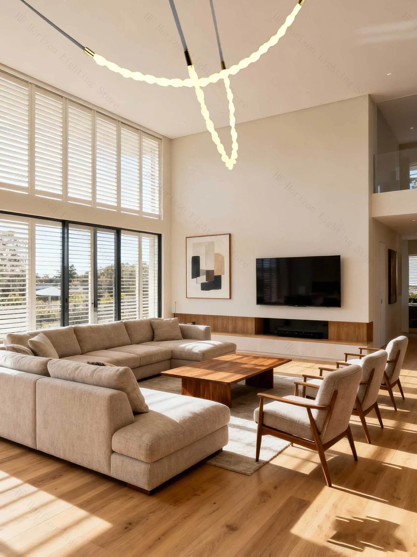 ارتفاع مزدوج خمر آرت ديكو الثريا الفاخرة هامش ضوء الحد الأدنى الإبداعية لغرفة الطعام غرفة المعيشة مصمم مصباح