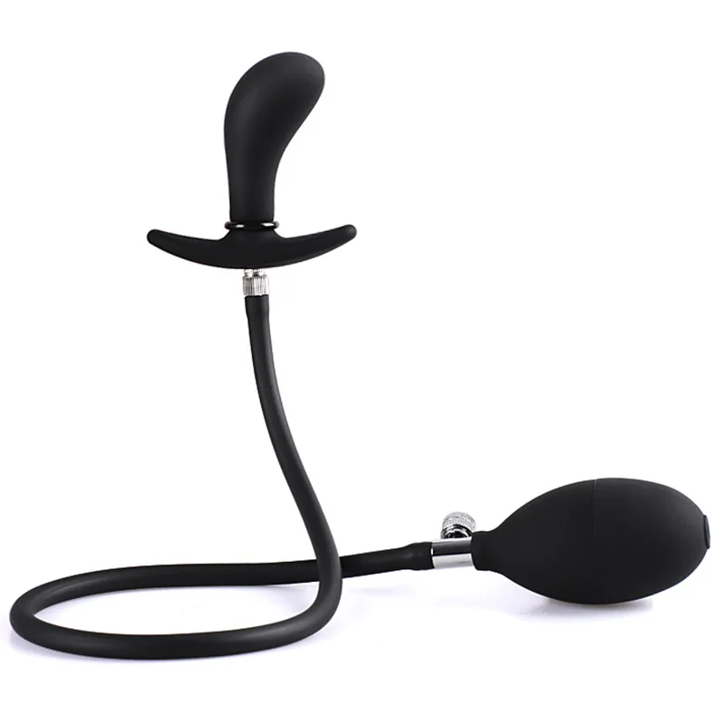Inflatable Gag Vibrator 10 Speed Charging Anal Vibrator Butt Plug G-Spot Prostate Stimulator Dildo Vibrators Sex Toys Sex Shop