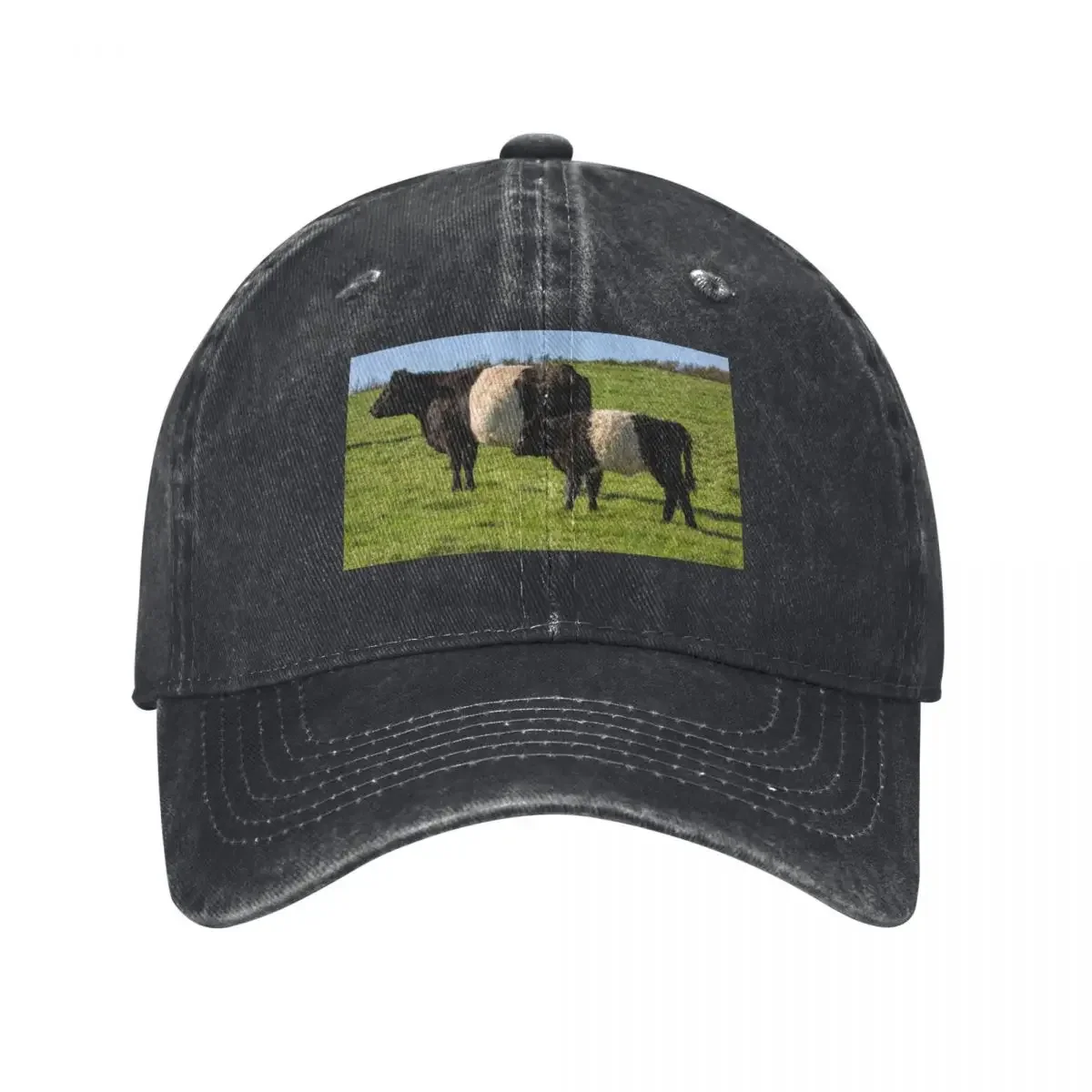 Belted Galloway Cattle Baseball Cap Trucker Cap New Hat Christmas Hat funny hat Golf Wear Men Women's