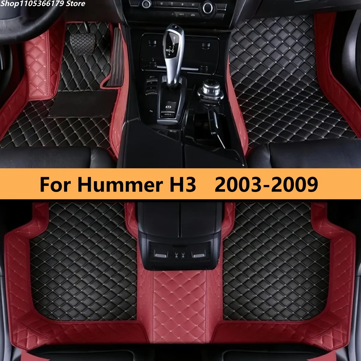 

Custom Car Floor Mats Fit For Hummer H3 2003 2004 2005 2006 2007 2008 2009 Auto Leather Foot Mat Rugs Carpet Pads
