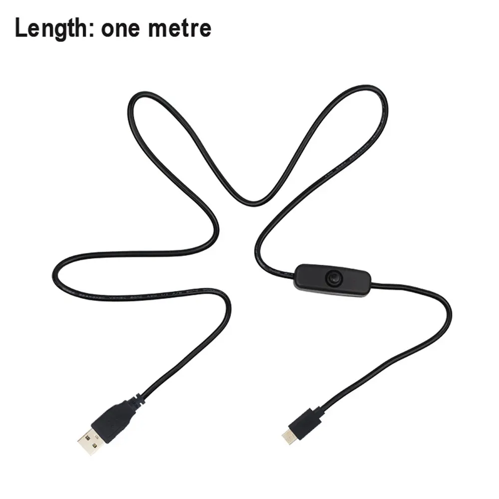 สายเคเบิลอะแดปเตอร์ไฟ5V 3A USB ไปยังสายแหล่งจ่ายไฟชนิด C พร้อมปุ่มเปิดปิดสำหรับเปลี่ยนราสเบอร์รี่ Pi 4