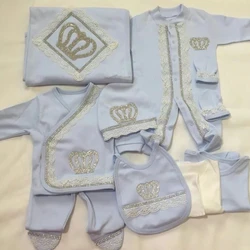 Taking me Home Pearly Crown Jewlery Angle Wings Romper Onsie Set Luxury 10pcs Bling Butterfly Newborn Blanket Bedding Gift Set