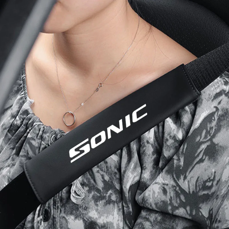 Safety Belt Shoulder Cover Breathable Protection Shoulder Strap Pad for Chevrolet Sonic Car Accessories Seat Belt Padding Pad