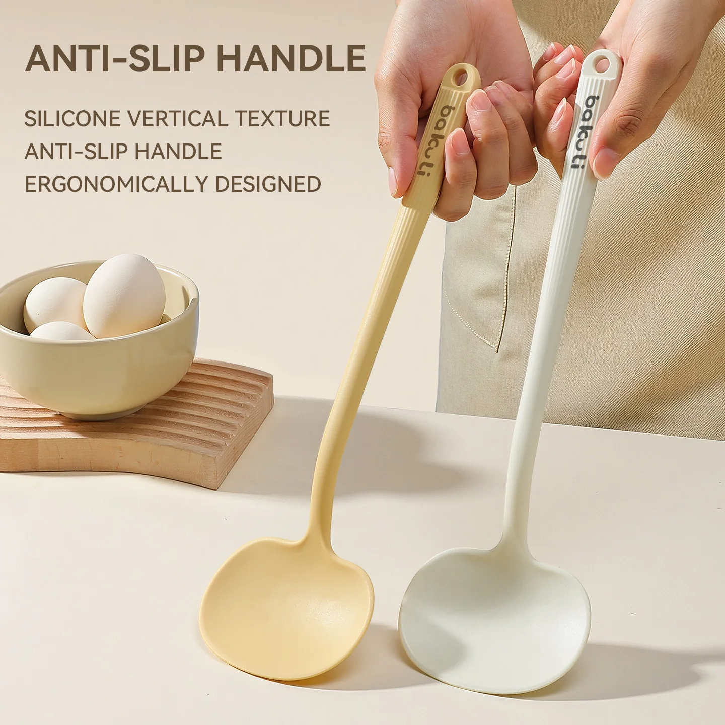 Macaron Color Silicone Spatula Non-Stick Kitchen Cooking Utensils Heat Resistant Turner Scraper for Soup spoon Frying spatula