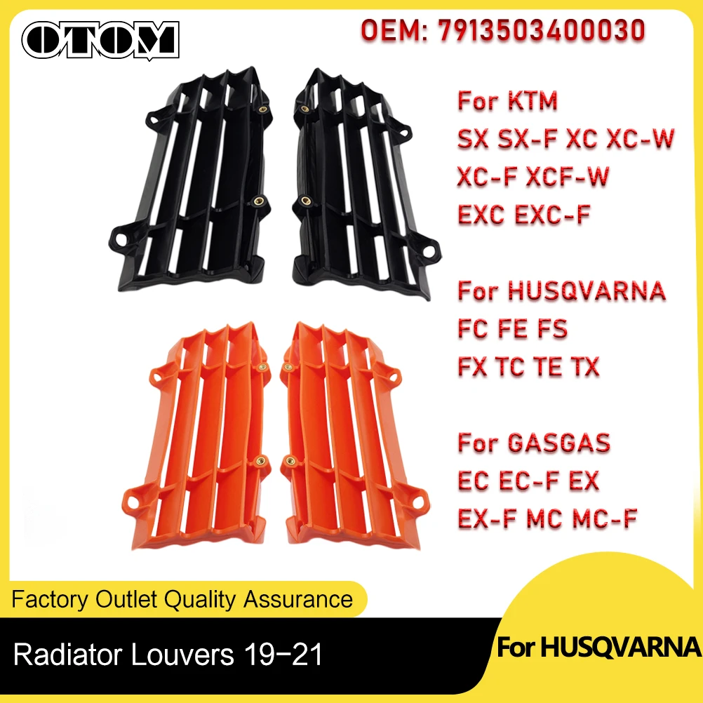 OTOM-aguanes de radiador para motocicleta, Protector de rejilla de refrigeración de aceite de motor, para KTM EXC XCW SXF 19-22HUSQVARNA FC FE FX GASGAS EC MC EX