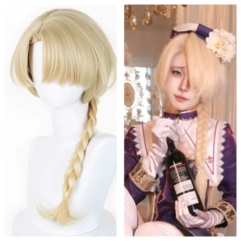 

Already Styled Jeanne Cos Wig Gold Ponytail Long Hair Heat Resistant Synthetic Wig Anime Cosplay Jeanne Wigs for Halloween party