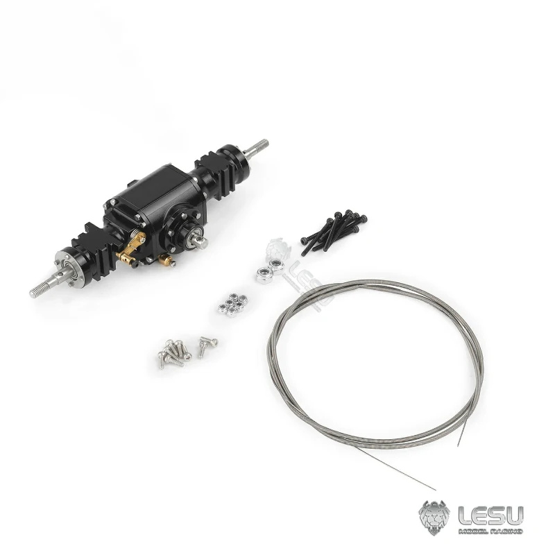 1/14 RC Front Rear Axles with Differential Lock For WA100M-8 Wheel Loader Model RD-2039 Gear Ratio 1:3 DIY Toy Car Upgrade Parts