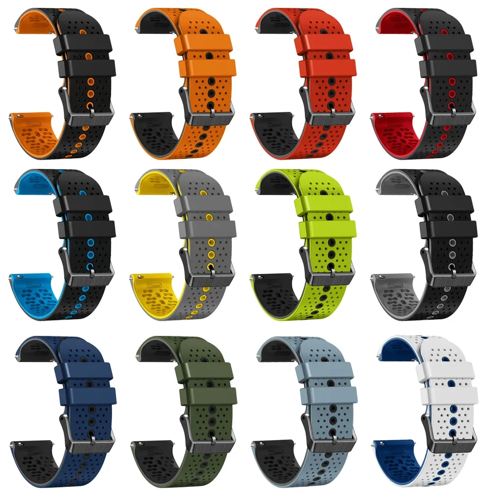 22MM Silicone Watchband Strap For UMIDIGI Uwatch 2S 3S 2 5/Urun S Smart Bracelet Wristband Replacement For LEMFO K22 Correa Belt