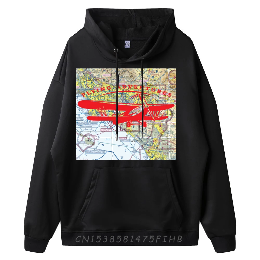 Vliegtuig Vliegende avonturen Piloot Grafische sweatshirts Heren Polyestervezel Herenkleding 2024 VAKANTIES