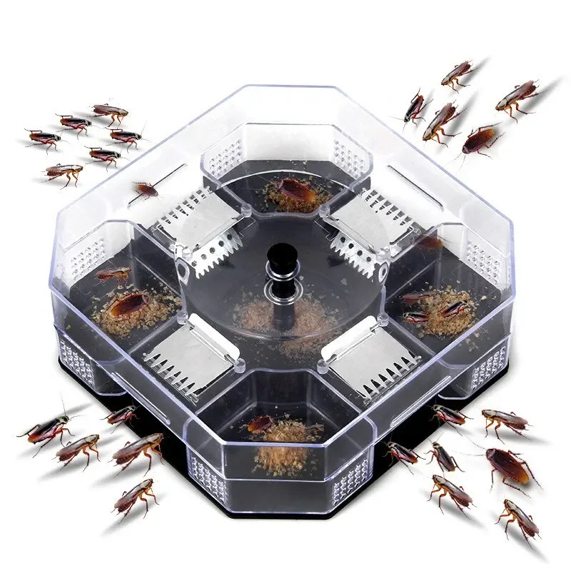 Cockroach Trap Bug Catching Tool Cockroach Box Home Indoor Kitchen Safety Physical Bug Size Pass Kill Trap Trap