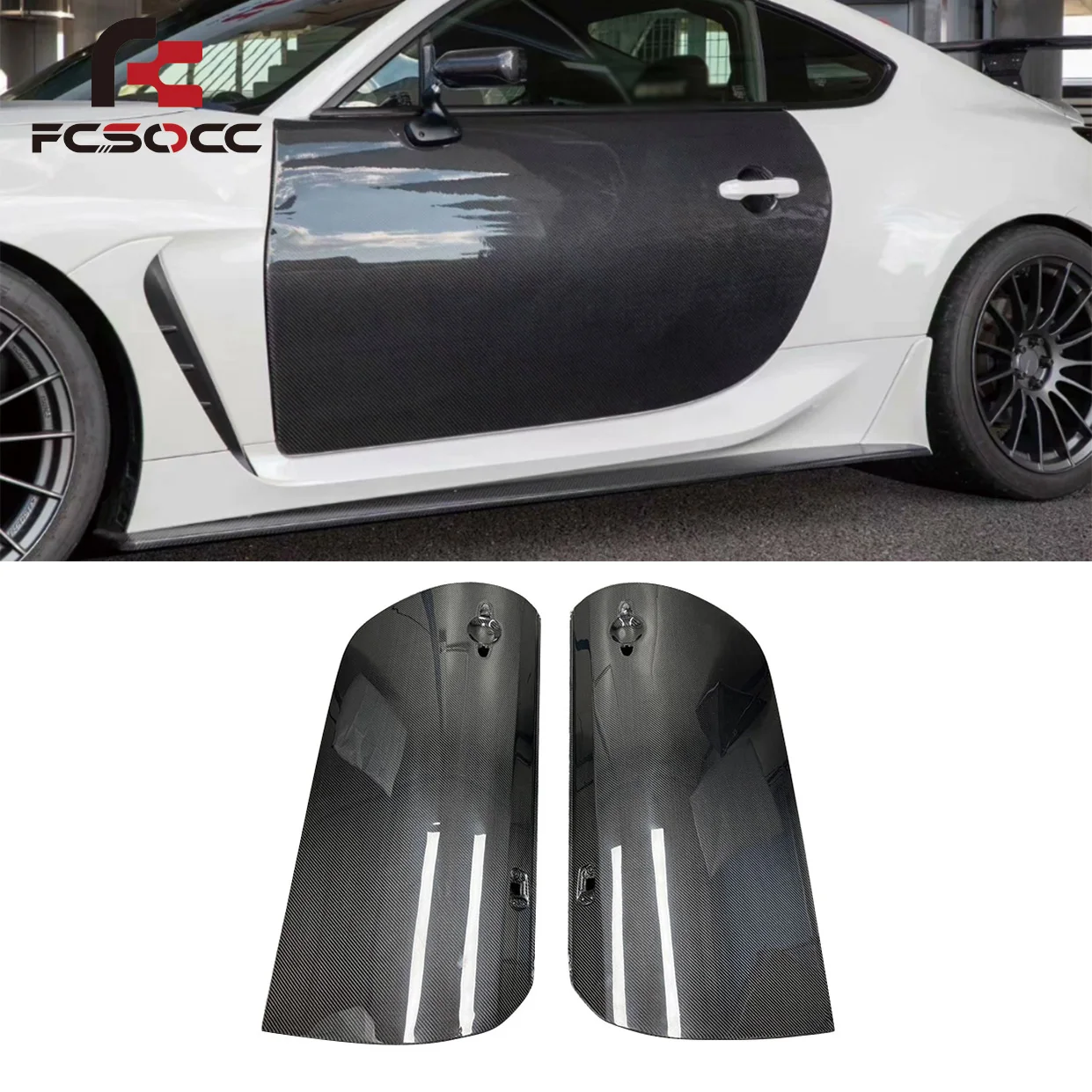 Carbon Fiber Doors for Toyota GR86 GT86 Subaru BRZ 2013+ Door Panel Cover Car Body Kit