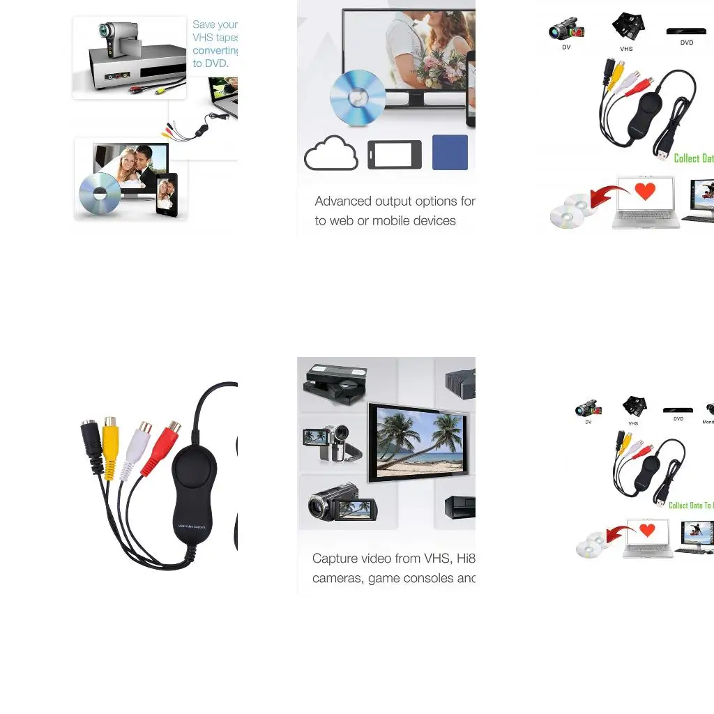 

Analogs Video Card USB2.0 For Legacys Device Features Plugs and Play A4WF